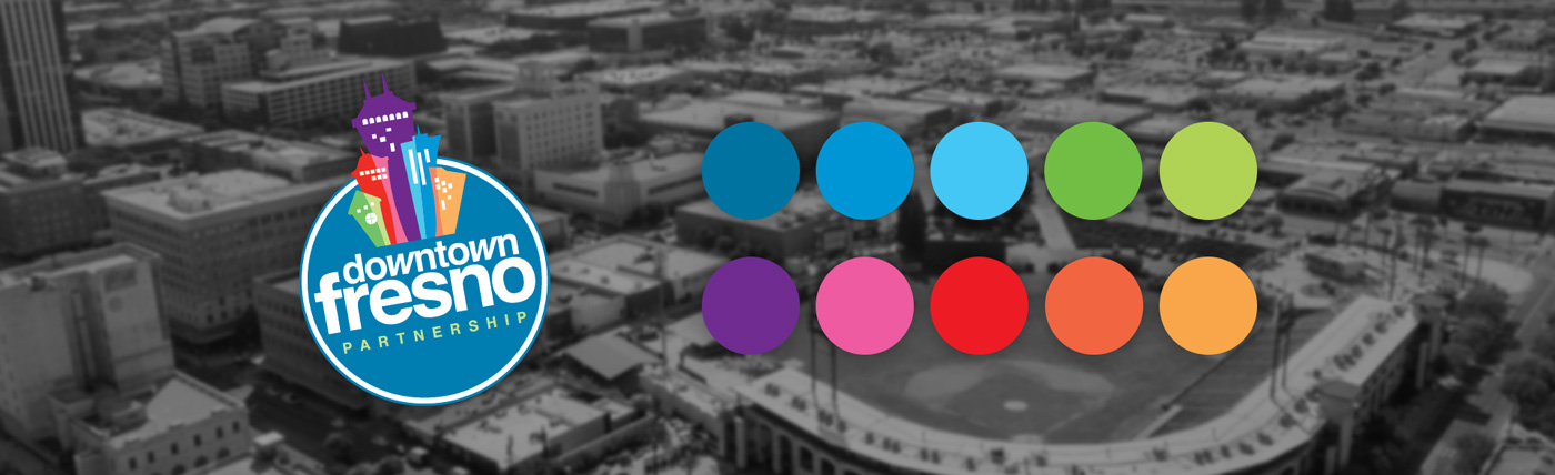 Downtown Fresno logo and brand colors