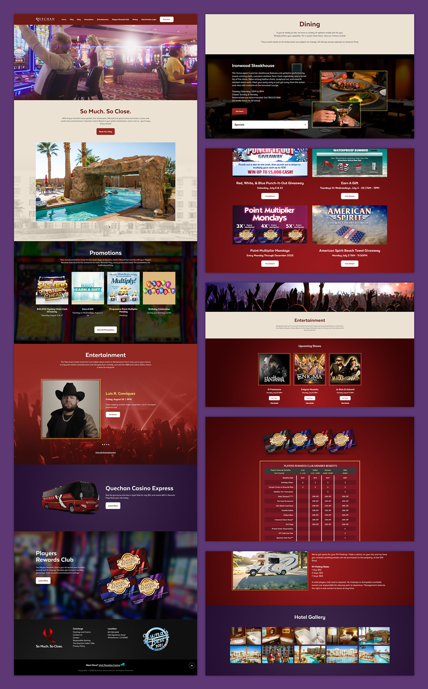 The new Quechan Casino Resort website